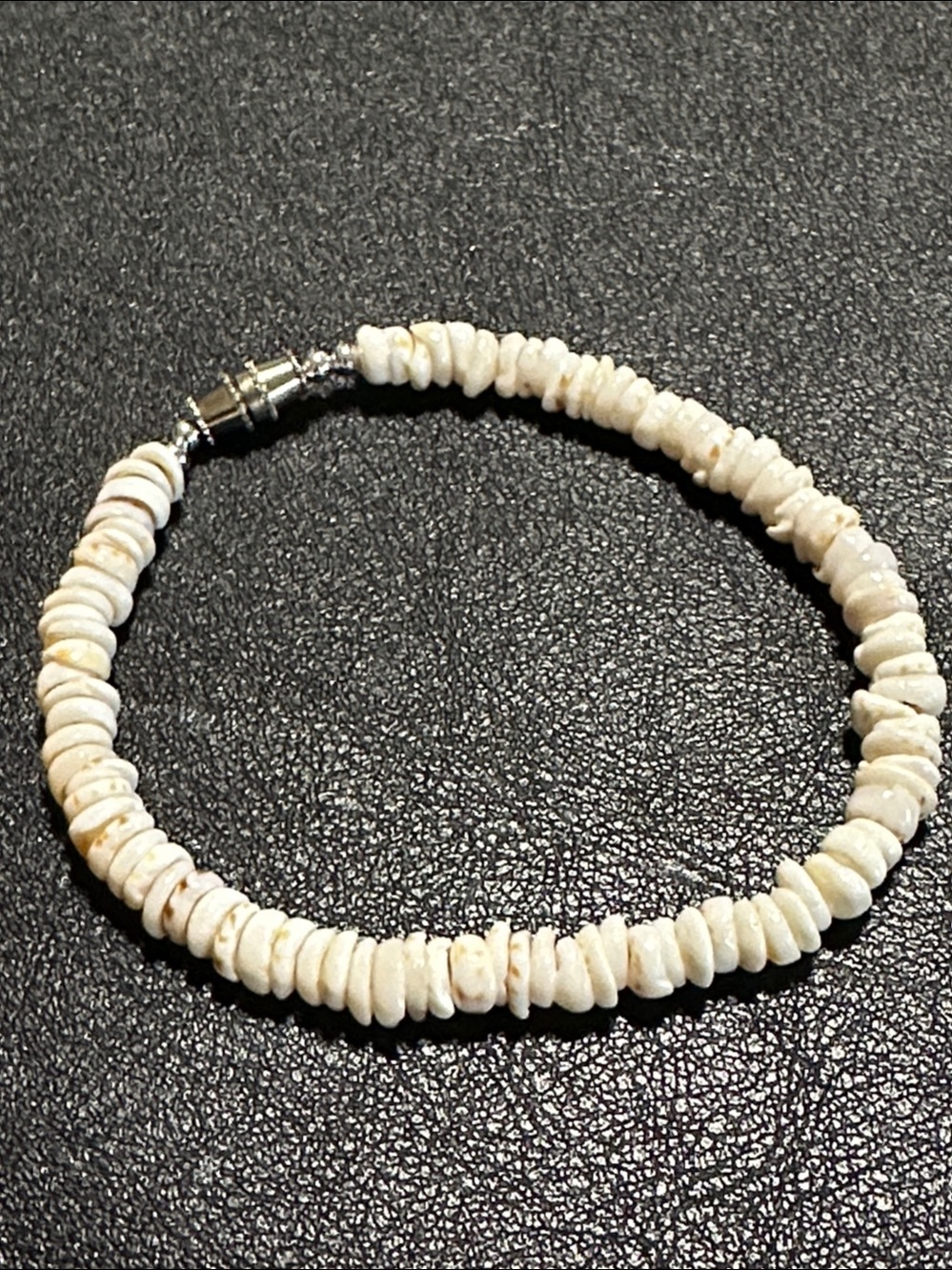 Puma Shell Bracelet Silver Tone Barrel Clasp